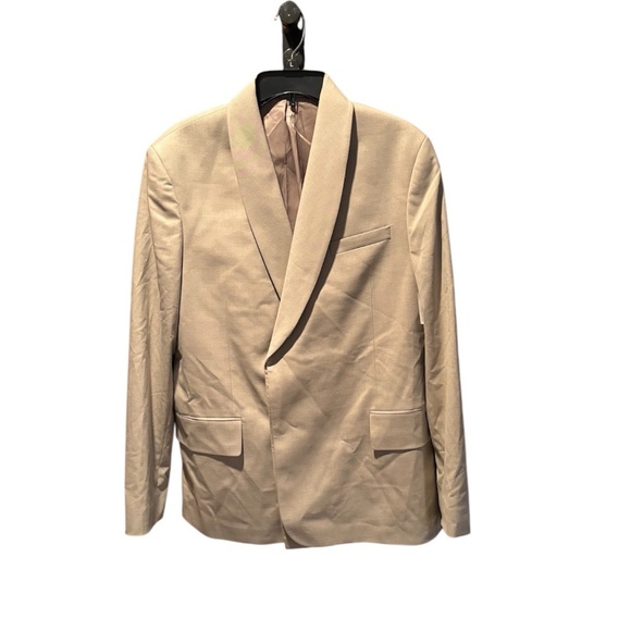 Topman Modern Fit Shawl Collar Wrap Suit Jacket in Stone 38R NWOT - Picture 1 of 6